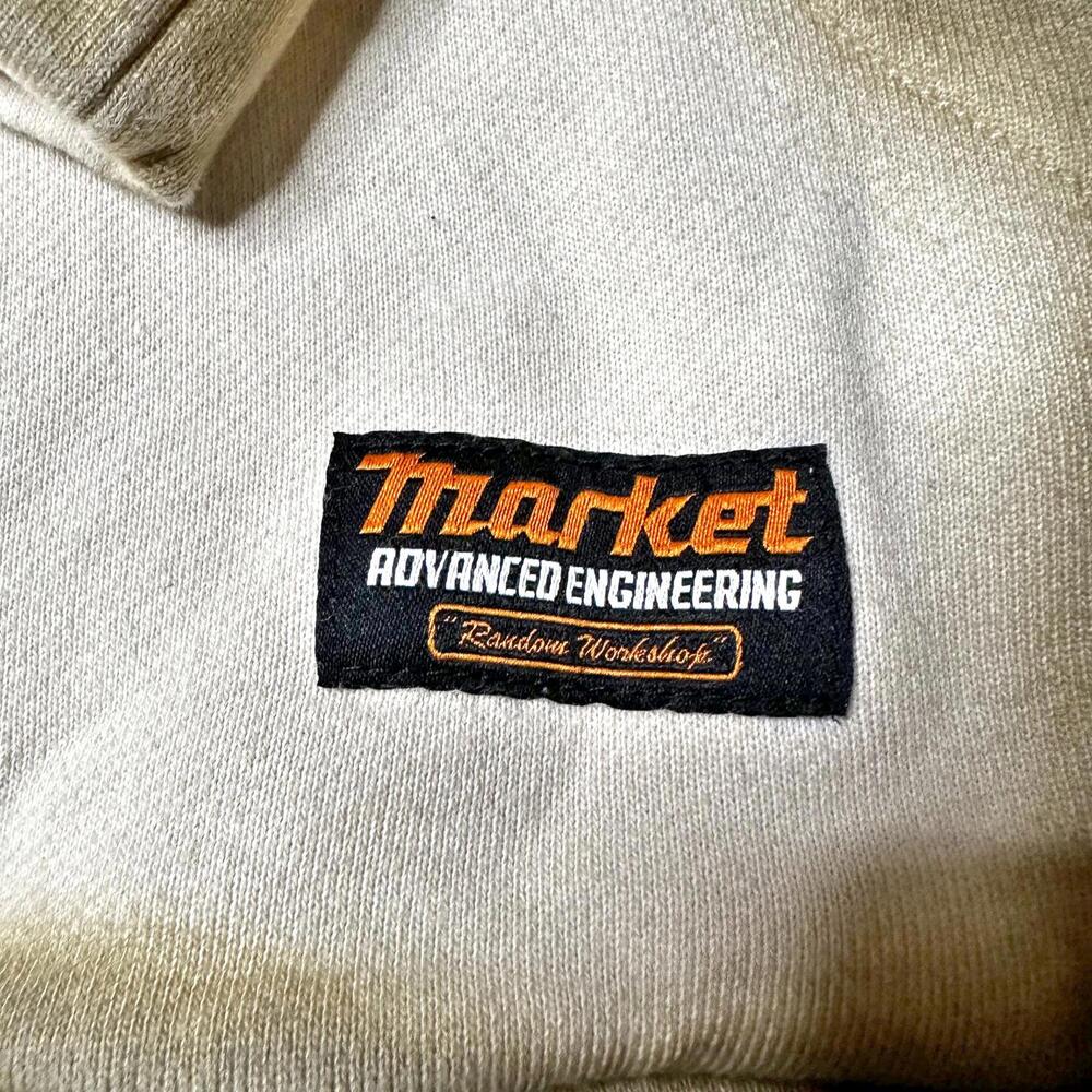 Nwot Market Margins Pullover Hoodie In Bone Unisex M View 5